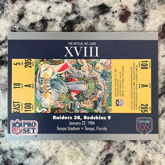 1990 Rare NFL Pro Set Super Bowl Supermen football cards in good condition. - Picture 8 of 10